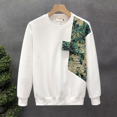 Side Botanical Loose Pullover