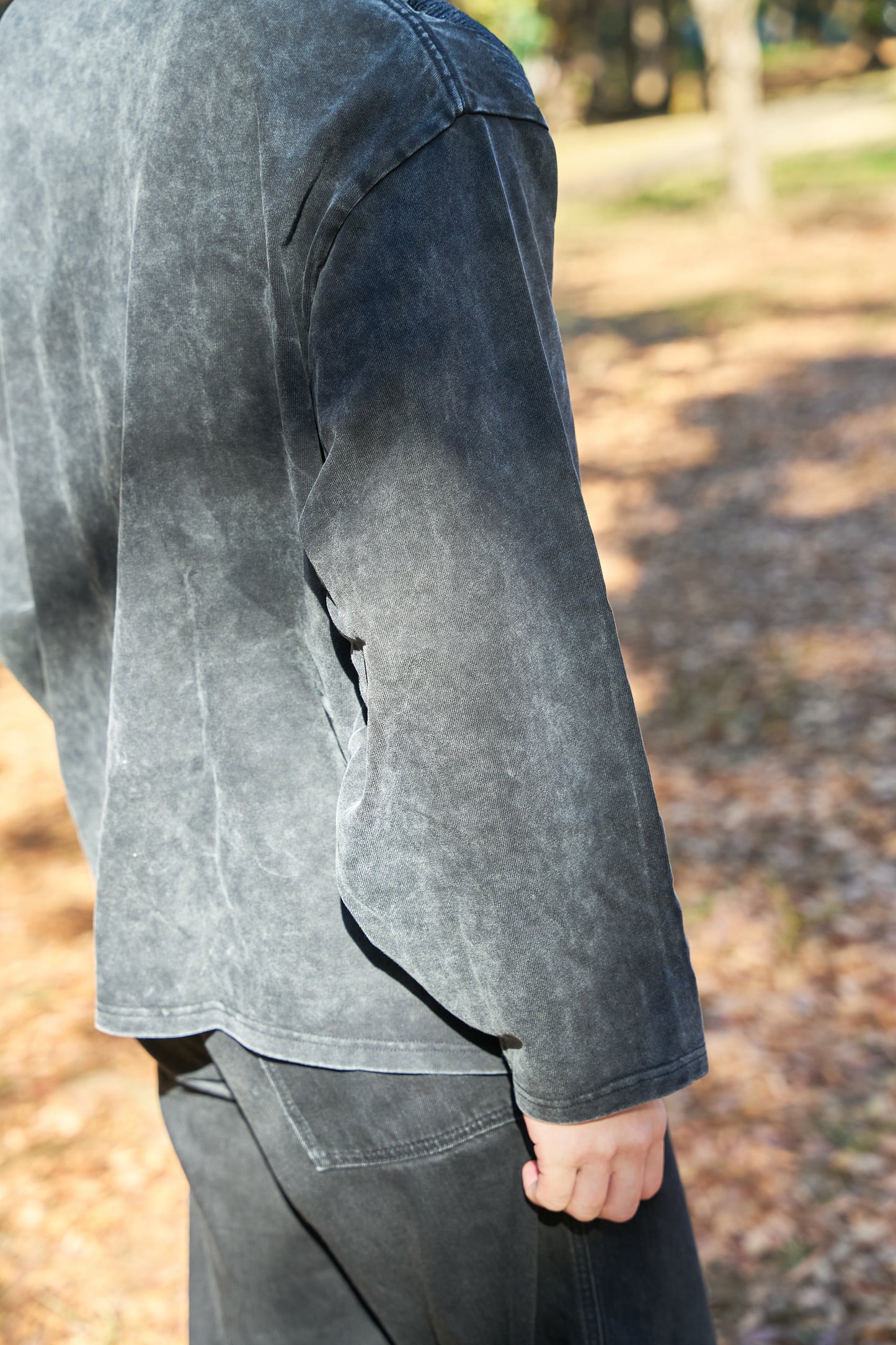 Forest timeless Embroidery Long Sleeve 自然好きにおすすめな植物刺繍ロングスリーブ