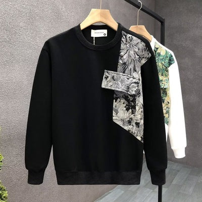 Side Botanical Loose Pullover