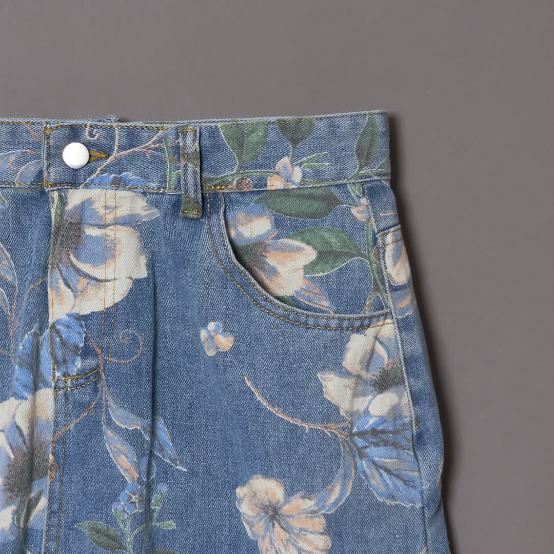 Floral Denim